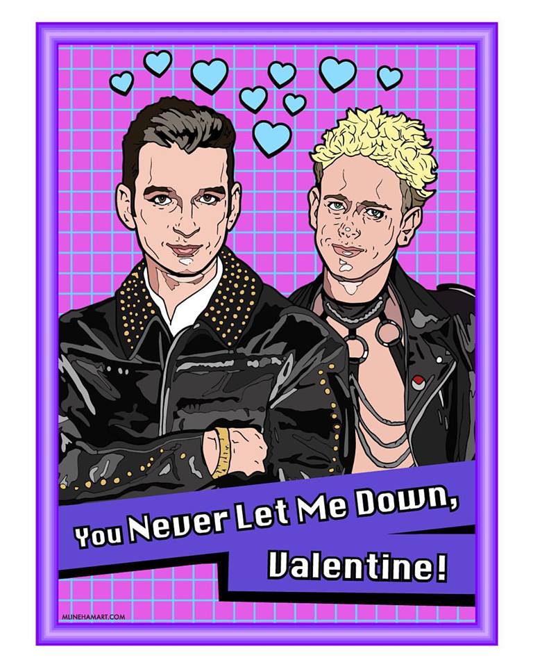 New-Wave and Post-Punk Valentine's Day Cards —