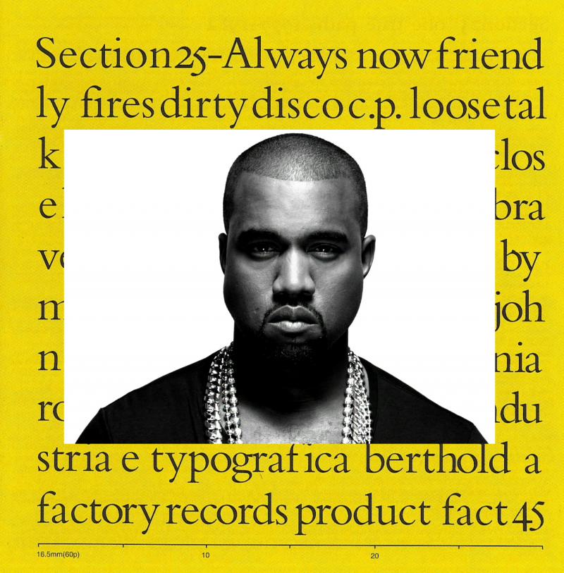 Kanye West samples Factory Records band Section 25's song 