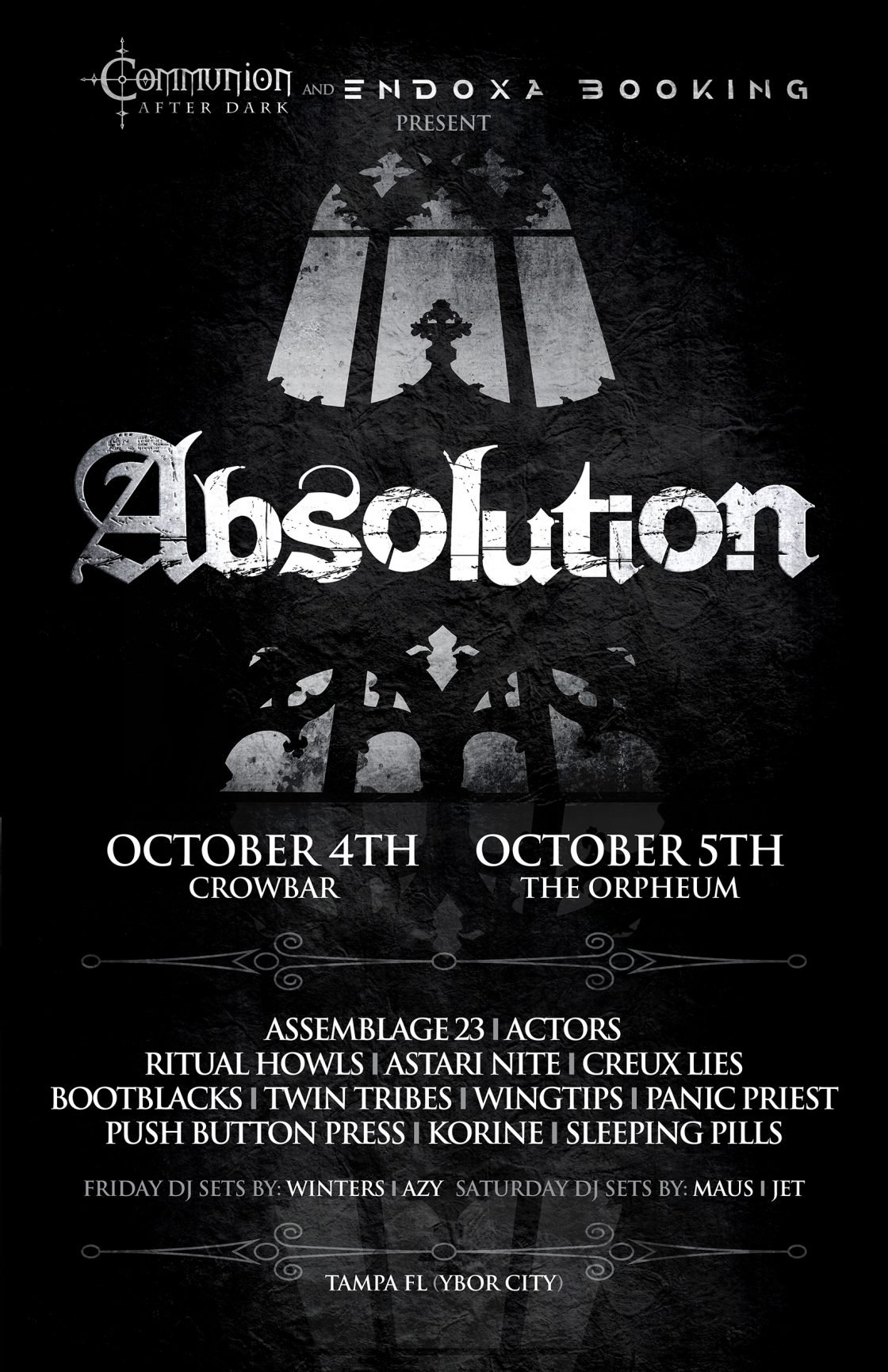 New Absolution Goth Festival in Florida This October Has an Impressive