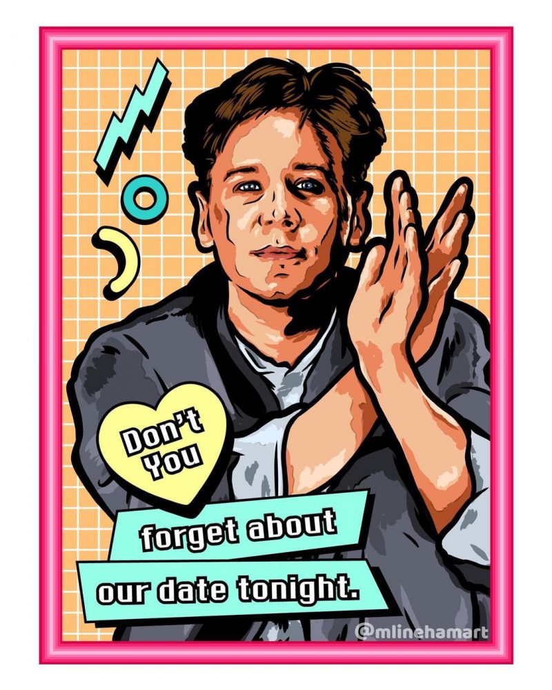 80s never die, Valentine's Day cards by Matthew Lineham