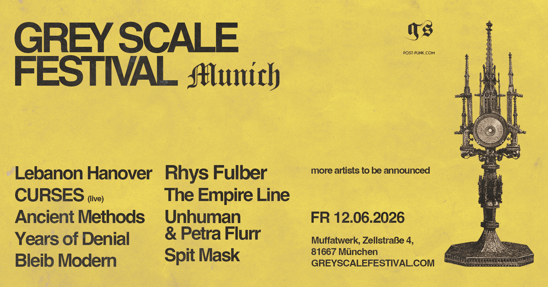 Grey Scale Festival Returns With a Two-City Weekend of Post-Punk, Industrial EBM, and Darkwave in Munich and Berlin — Post-Punk.com