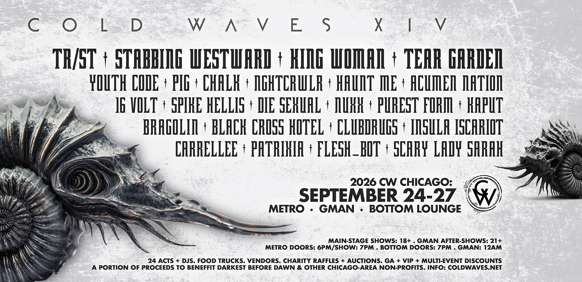 Cold Waves XIV Announced with TR/ST, Bragolin, Spike Hellis, Tear