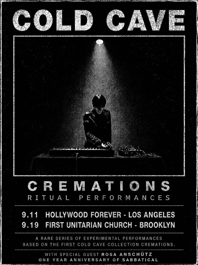 Cold Cave Cremations live poster