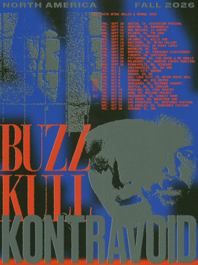 Kontravoid and Buzz Kull North American tour poster